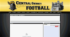 Desktop Screenshot of centralgwinnettfootball.com