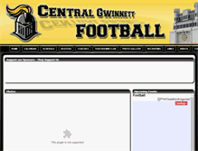 Tablet Screenshot of centralgwinnettfootball.com
